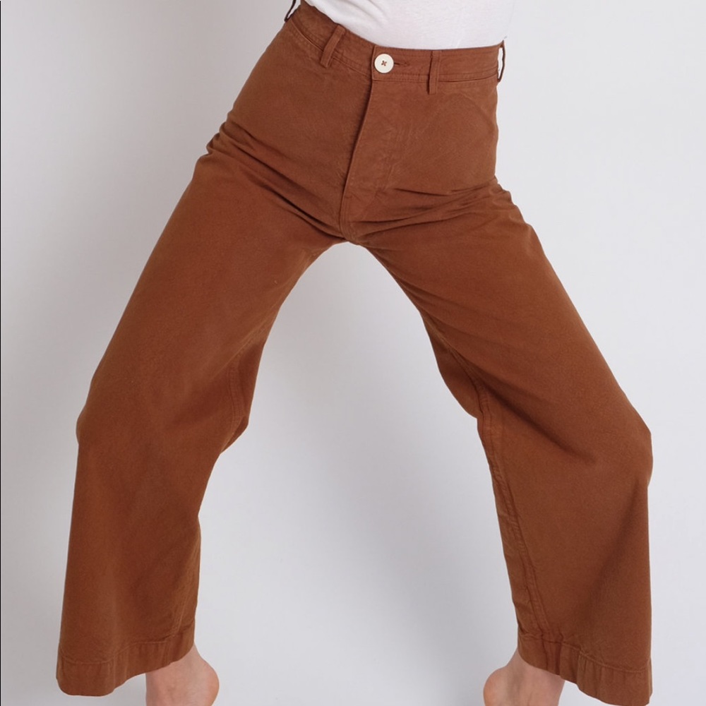 Jesse Kamm Sailor Pants (skin tone/brown) size 0